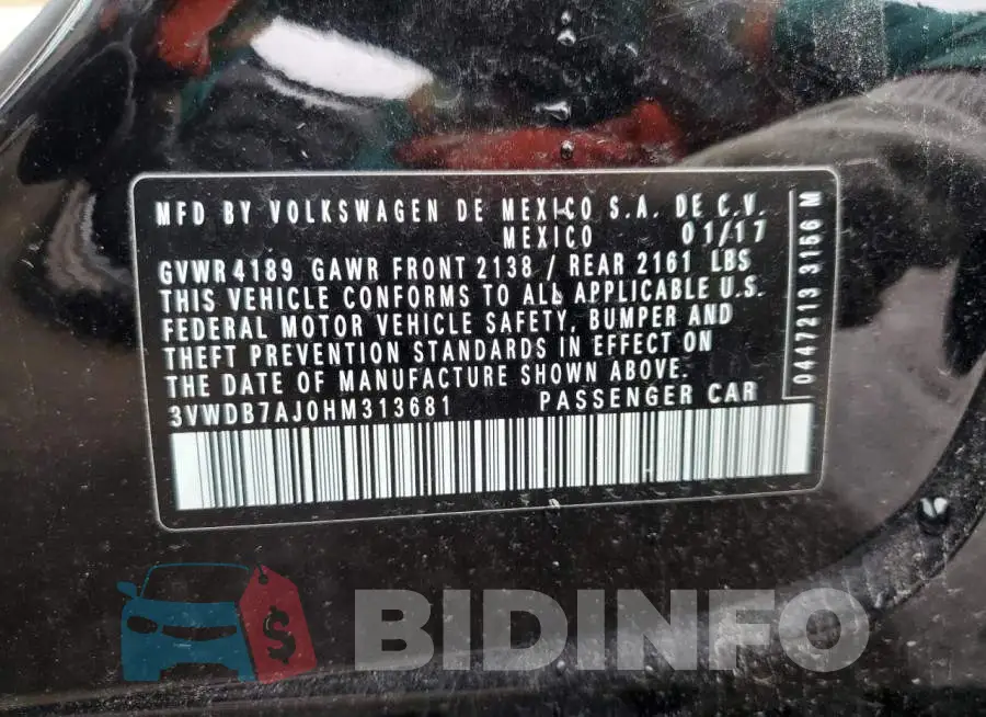 3VWDB7AJ0HM313681 Photo# 12