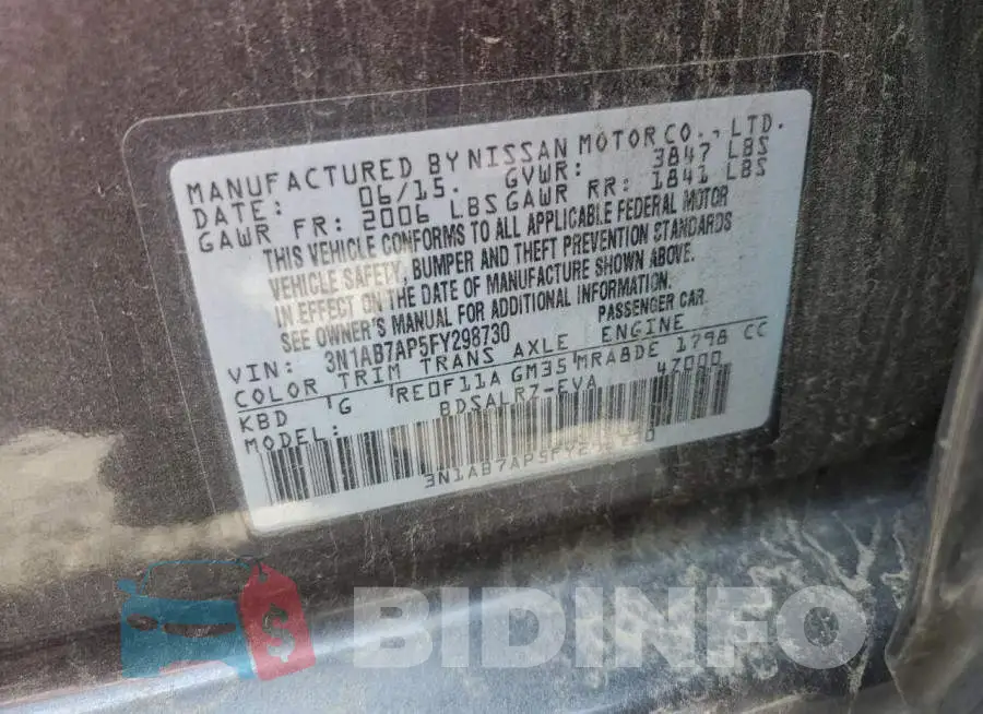 3N1AB7AP5FY298730 Photo# 12