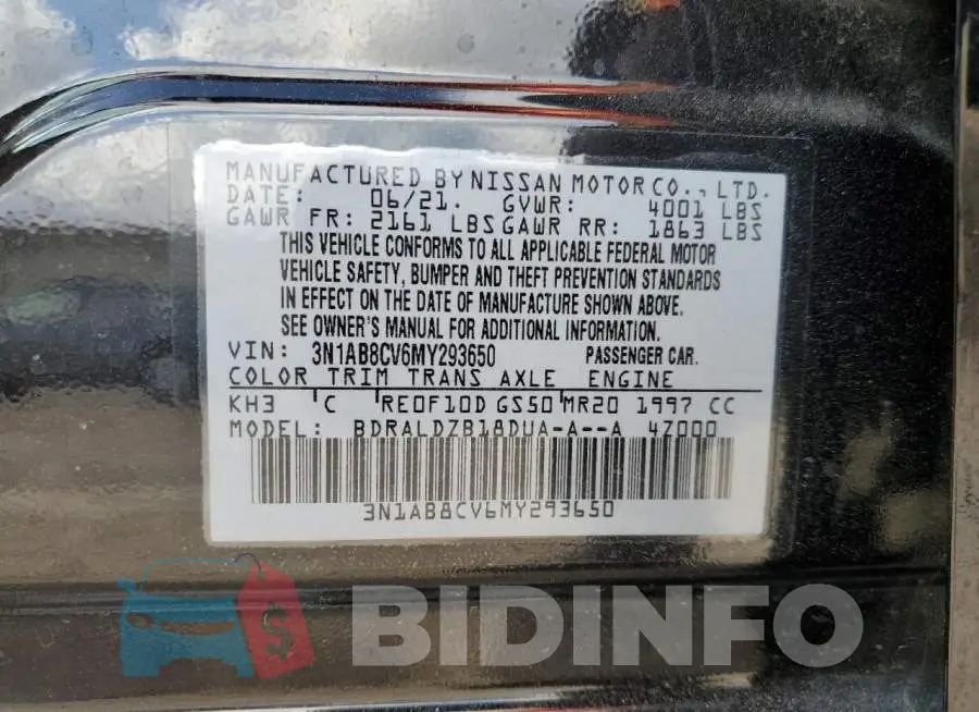 3N1AB8CV6MY293650 Photo# 12