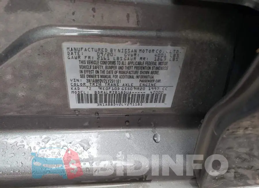 3N1AB8DV2LY291181 Photo# 12