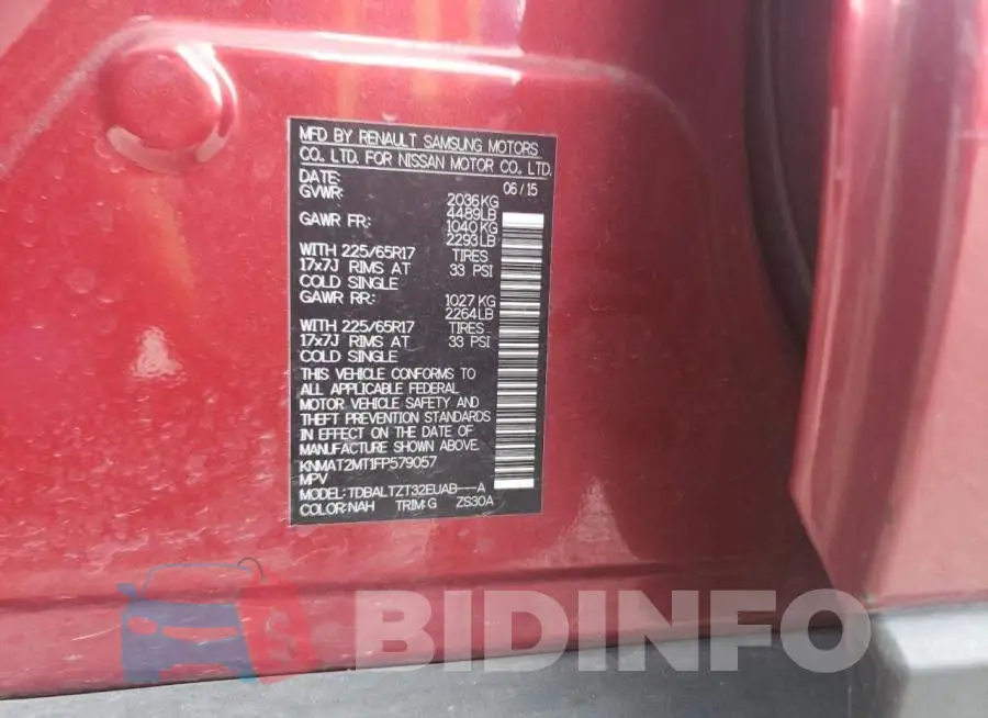 KNMAT2MT1FP579057 Photo# 13