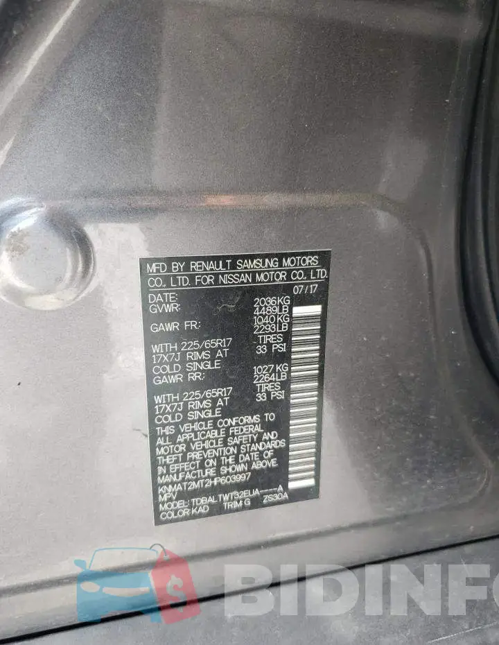 KNMAT2MT2HP603997 Photo# 13