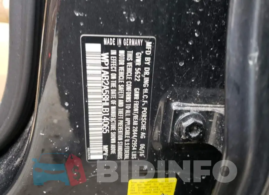 WP1AB2A58HLB14065 Photo# 13