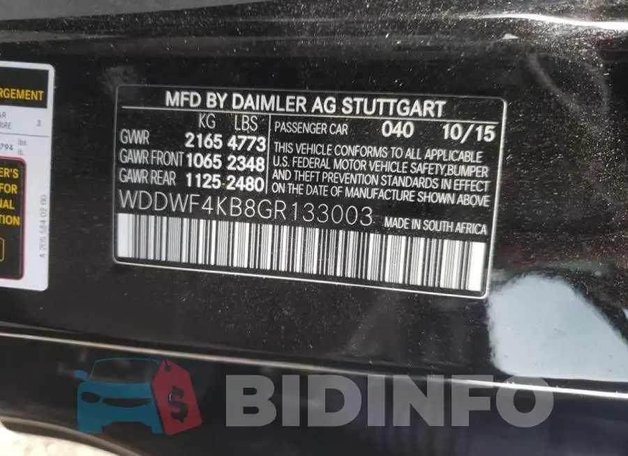 WDDWF4KB8GR133003 Photo# 12