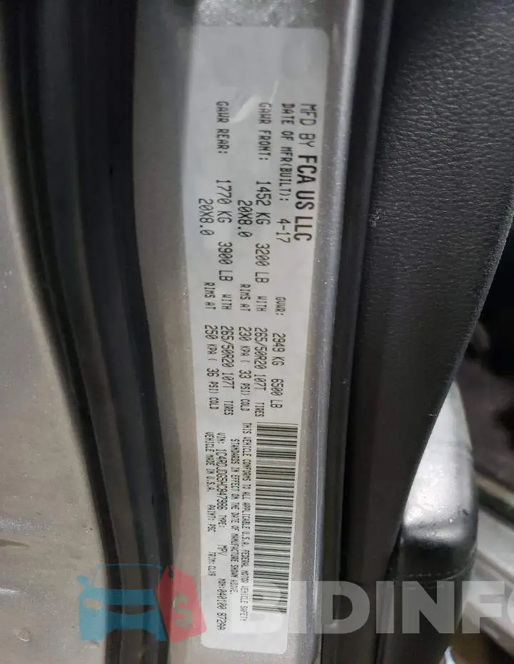 1C4RDJDG5HC847986 Photo# 13