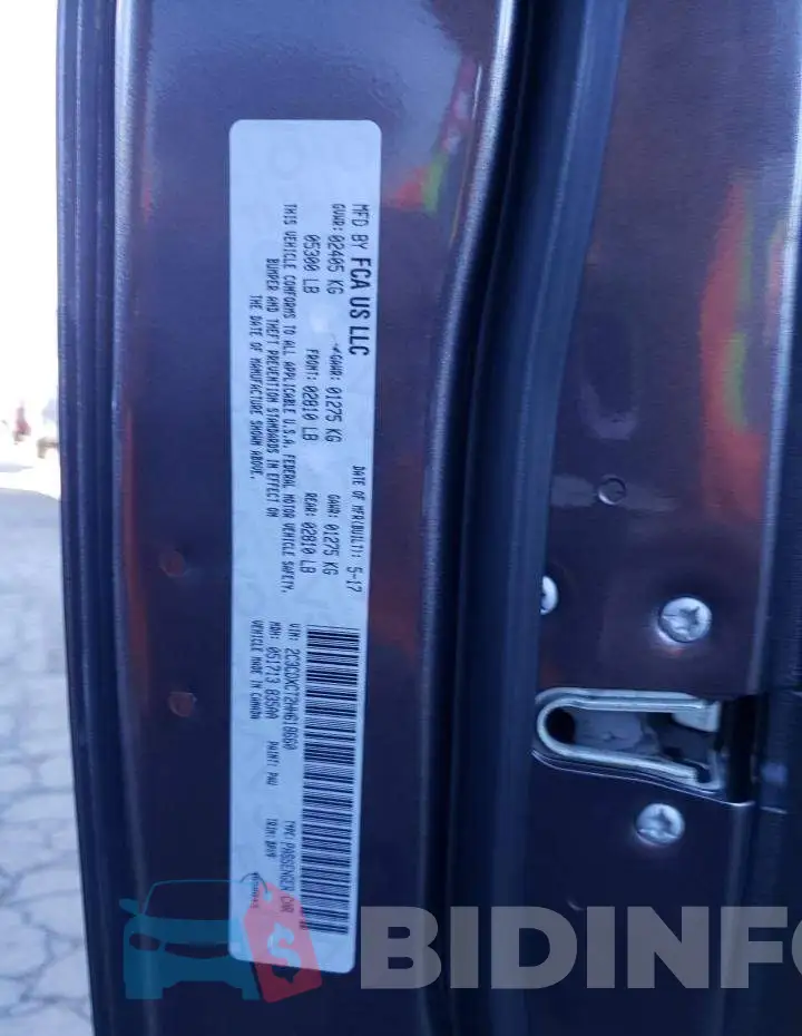 2C3CDXCT2HH618660 Photo# 13