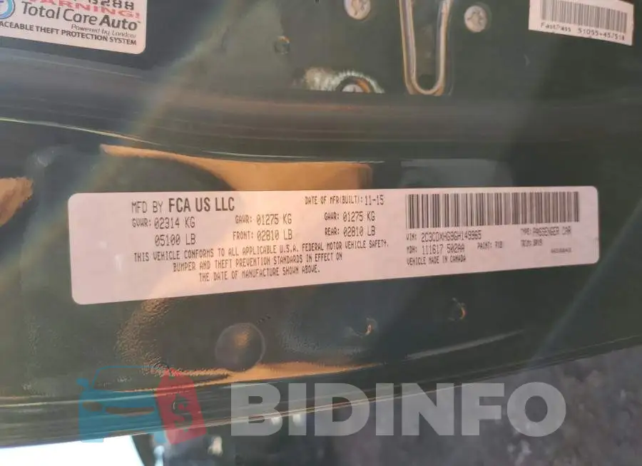 2C3CDXHG9GH149965 Photo# 13