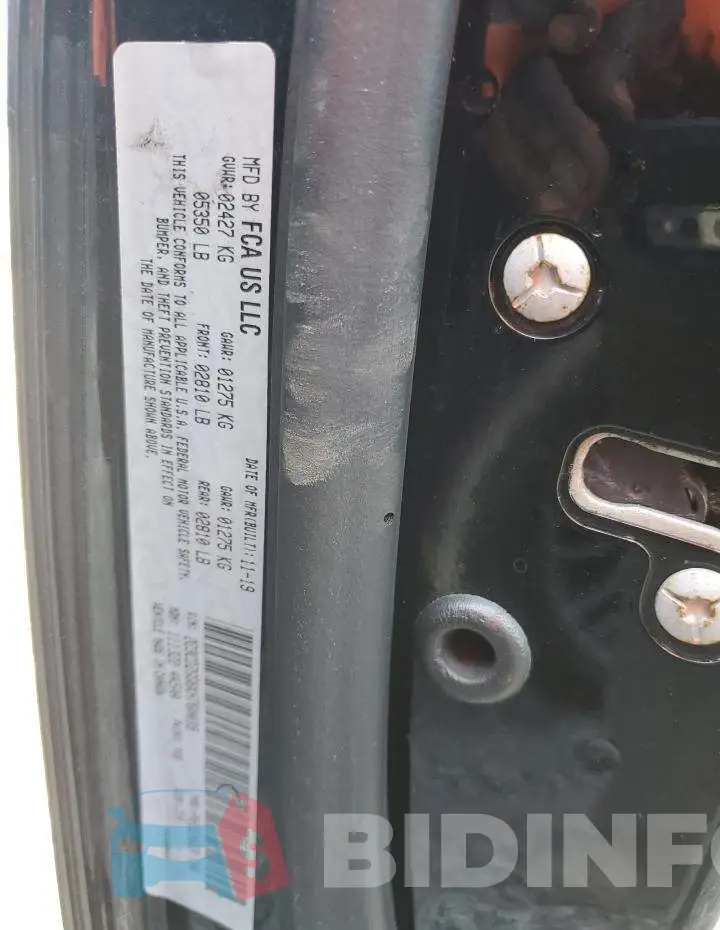 2C3CDZGG6KH760039 Photo# 12