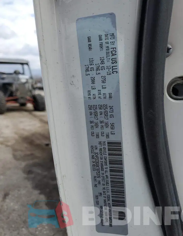 3C4PDCBG6KT875376 Photo# 13