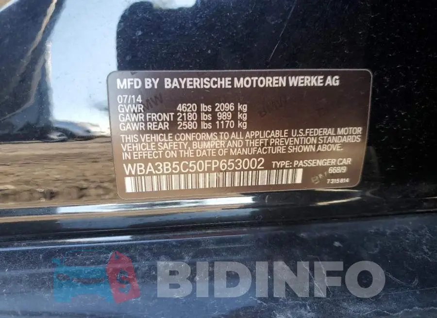 WBA3B5C50FP653002 Photo# 12
