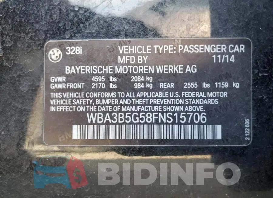 WBA3B5G58FNS15706 Photo# 13