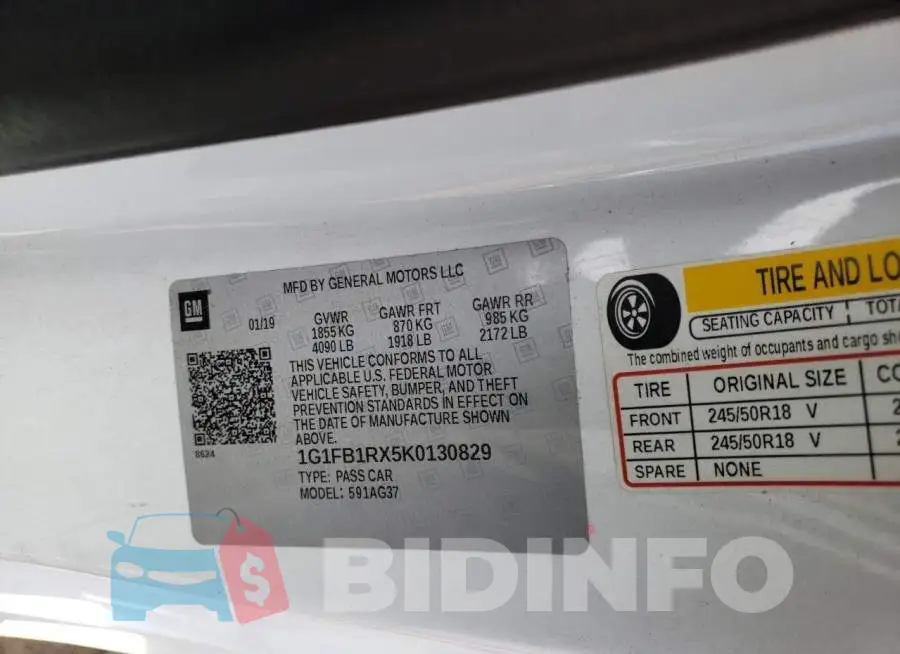 1G1FB1RX5K0130829 Photo# 12