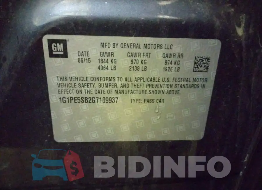 1G1PE5SB2G7109937 Photo# 12