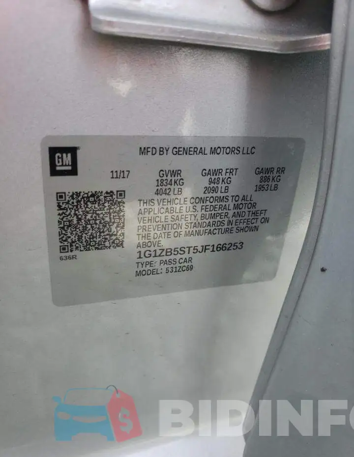 1G1ZB5ST5JF166253 Photo# 12
