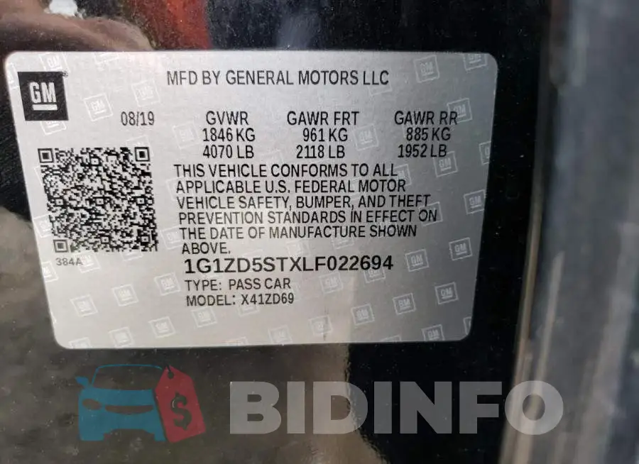 1G1ZD5STXLF022694 Photo# 12