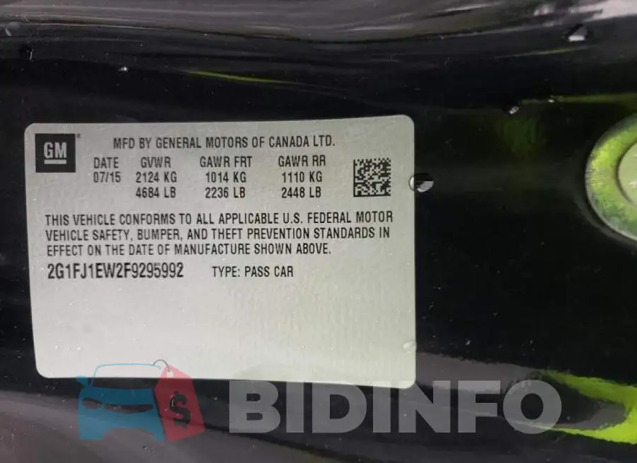 2G1FJ1EW2F9295992 Photo# 13