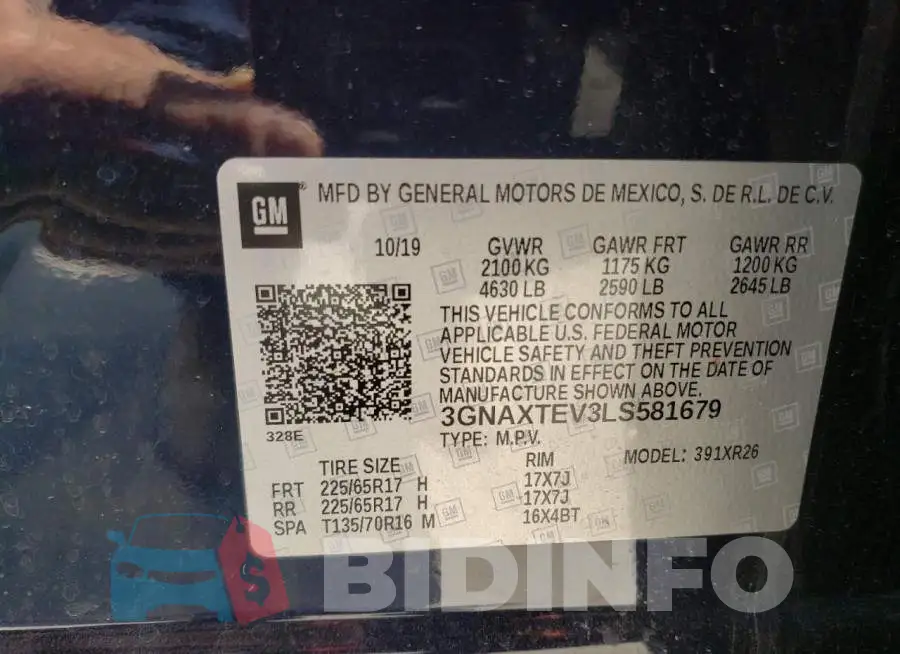 3GNAXTEV3LS581679 Photo# 13