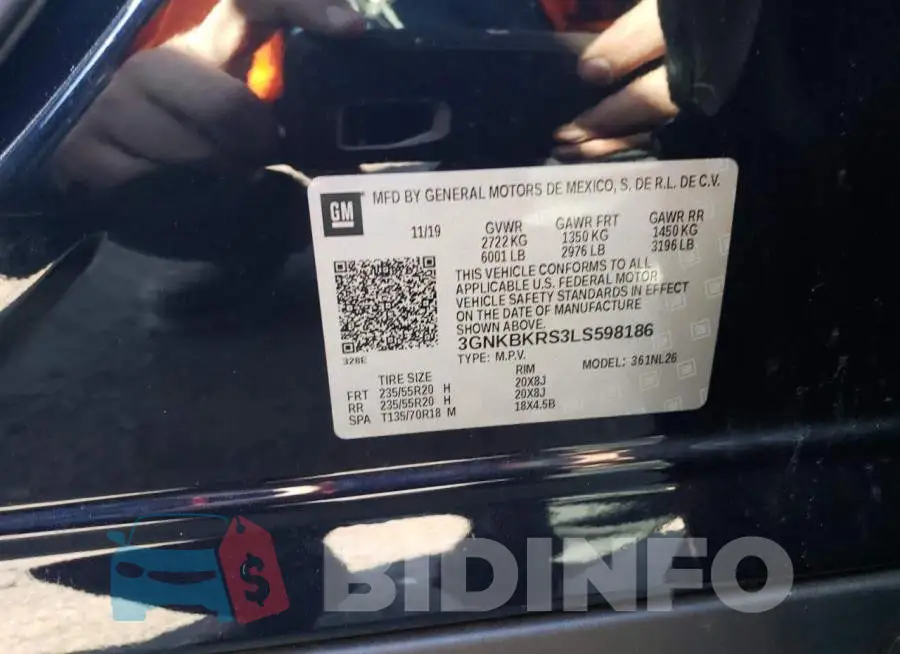 3GNKBKRS3LS598186 Photo# 12