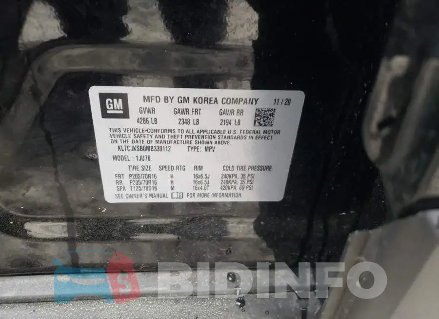 KL7CJKSB0MB339112 Photo# 12