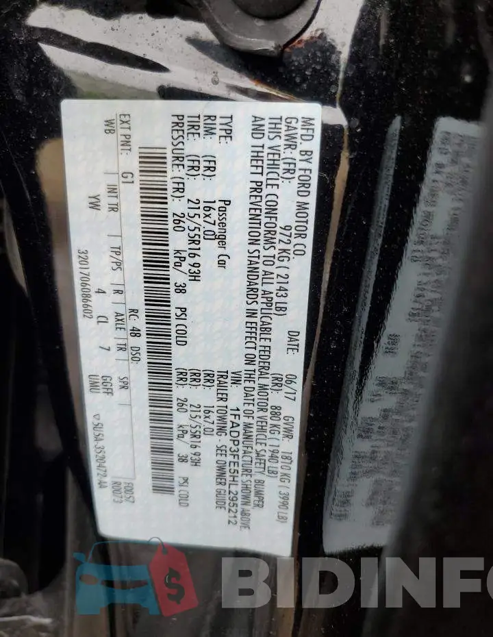 1FADP3FE5HL295212 Photo# 12