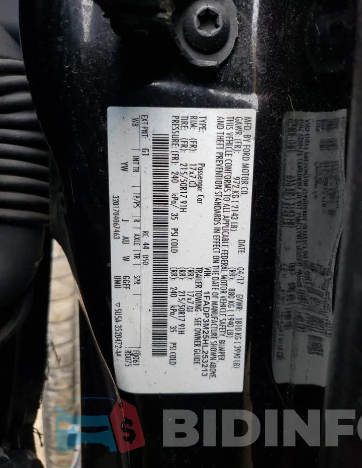 1FADP3M25HL253213 Photo# 12