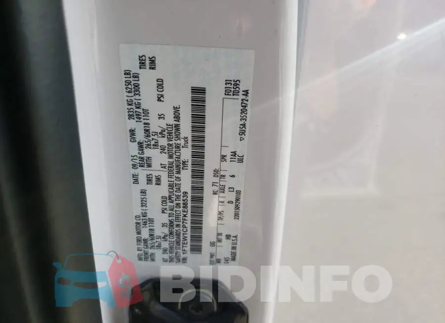 1FTEW1CP7FKE88539 Photo# 12