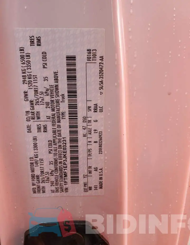1FTMF1EP3JKE03231 Photo# 12