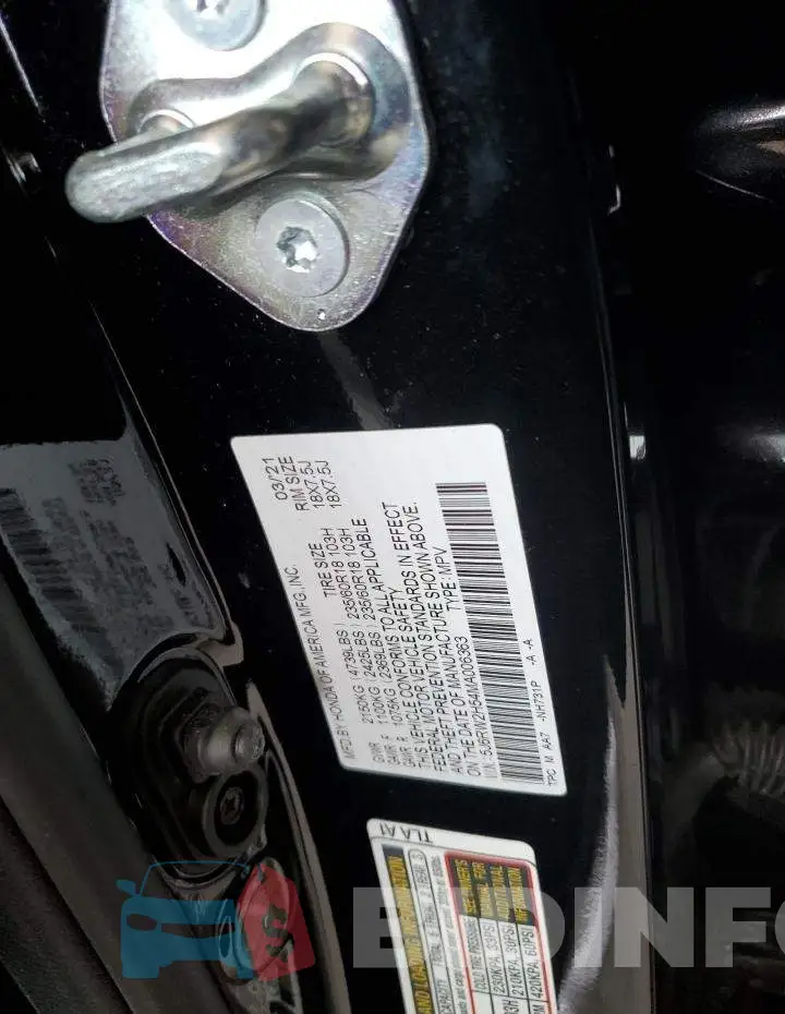 5J6RW2H54MA006363 Photo# 13
