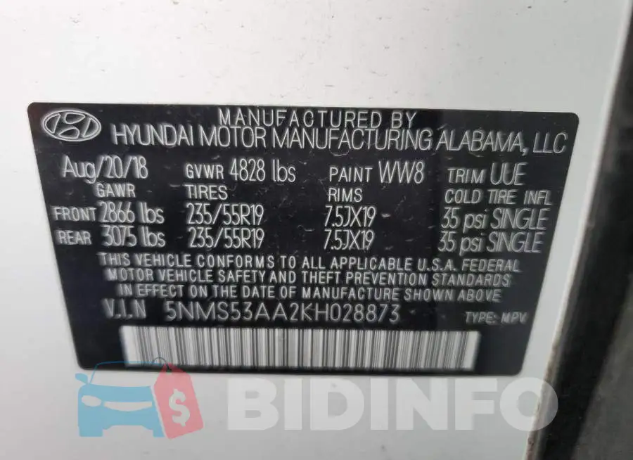 5NMS53AA2KH028873 Photo# 13