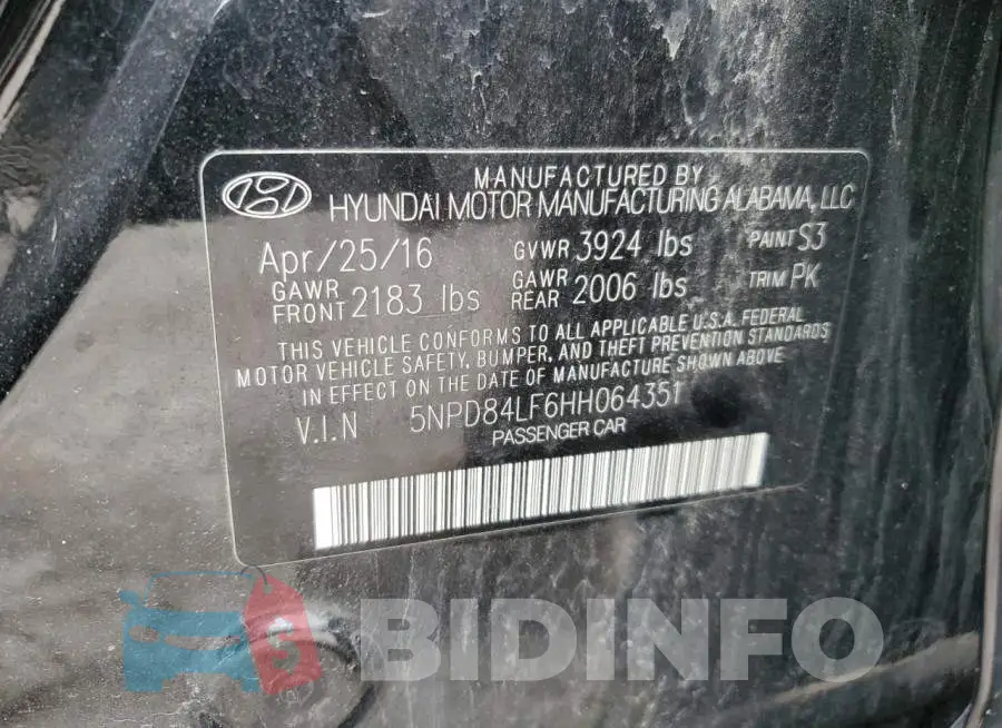5NPD84LF6HH064351 Photo# 12
