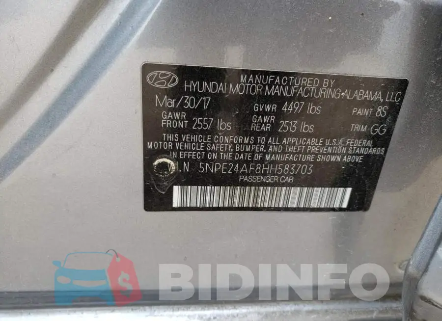 5NPE24AF8HH583703 Photo# 12