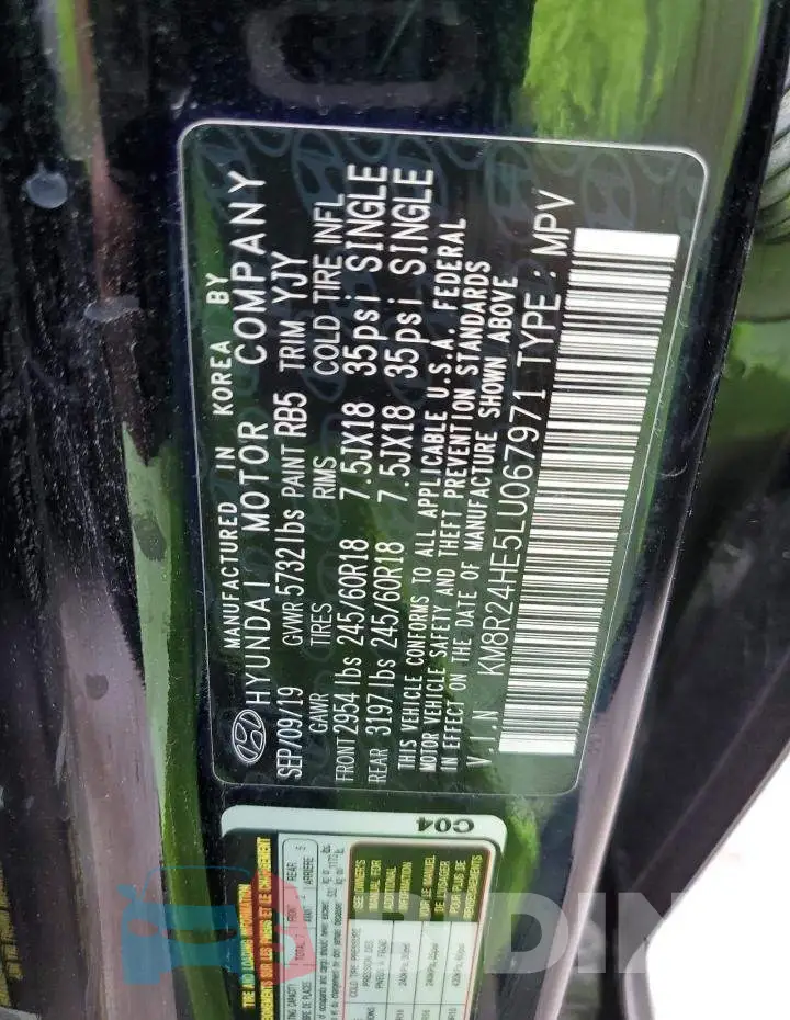 KM8R24HE5LU067971 Photo# 13