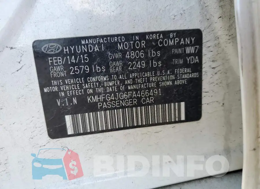 KMHFG4JG6FA466491 Photo# 12