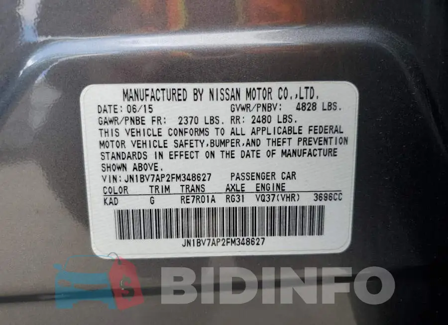 JN1BV7AP2FM348627 Photo# 12