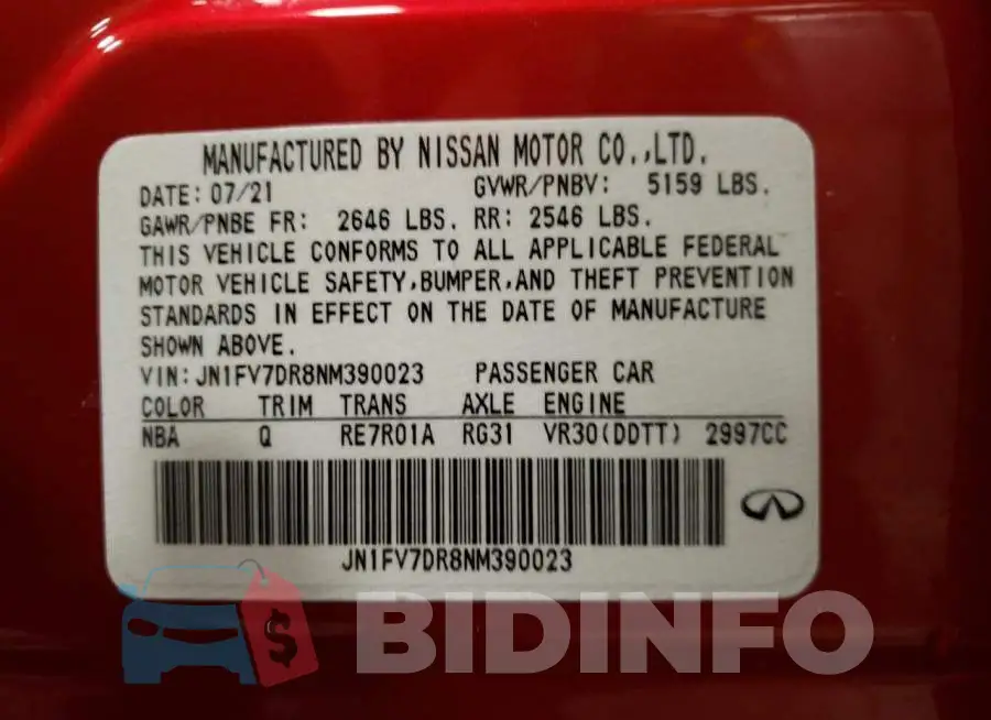 JN1FV7DR8NM390023 Photo# 12