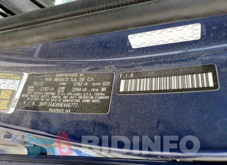 3KPF24AD6NE446777 Photo# 12