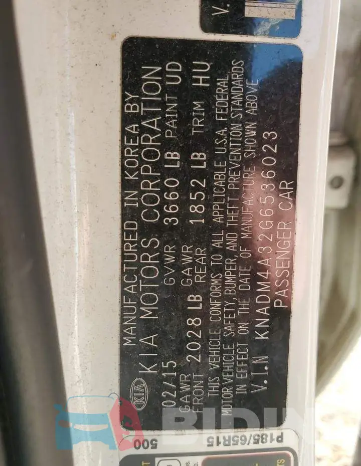 KNADM4A32G6536023 Photo# 12