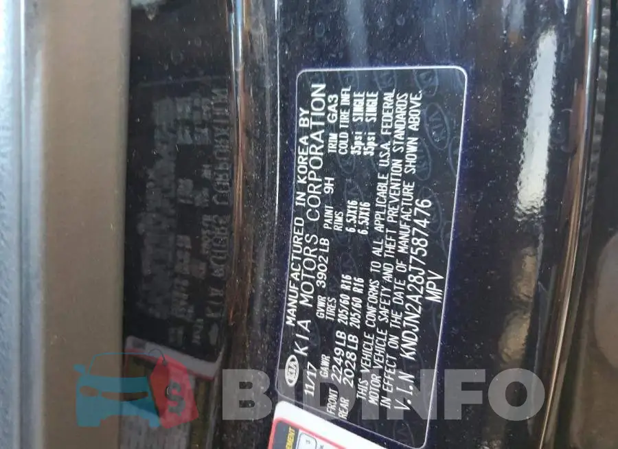 KNDJN2A28J7587476 Photo# 13