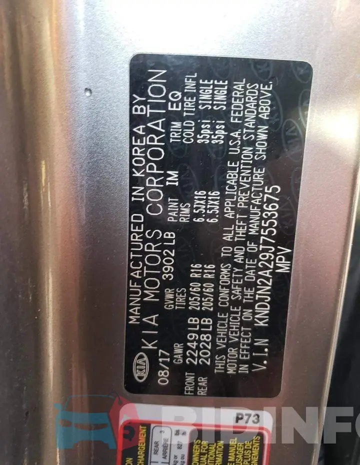 KNDJN2A29J7553675 Photo# 12
