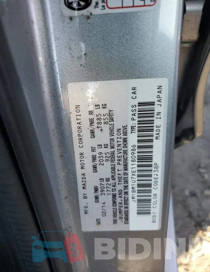 JM1BM1U7XE1180986 Photo# 12
