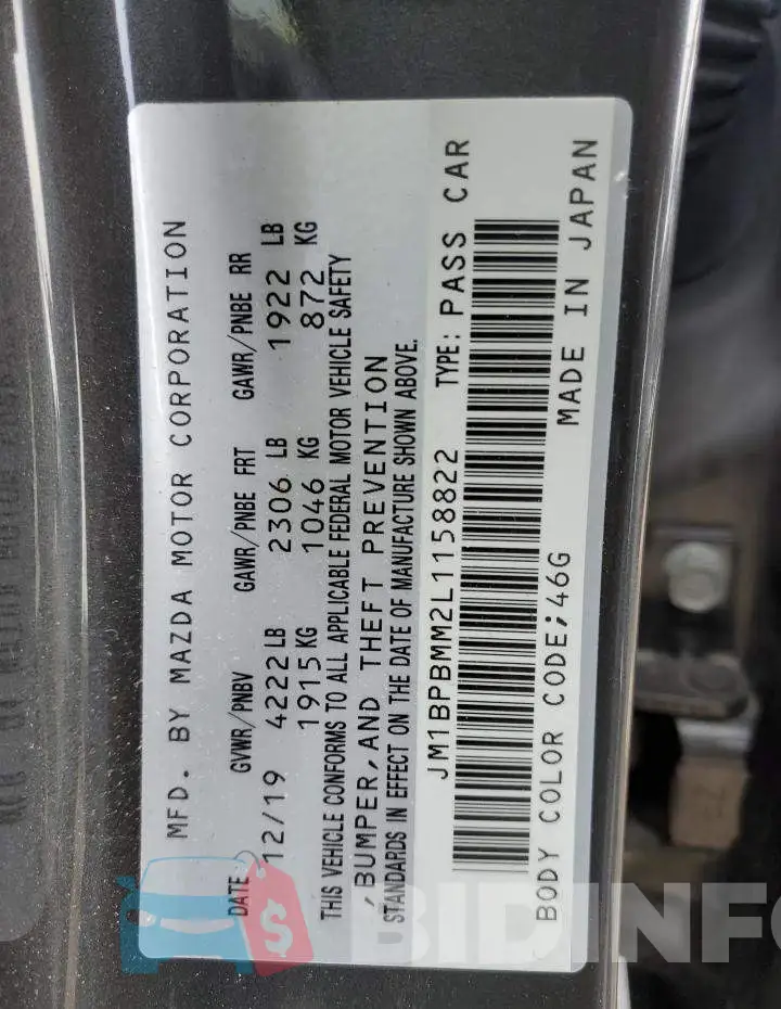 JM1BPBMM2L1158822 Photo# 12