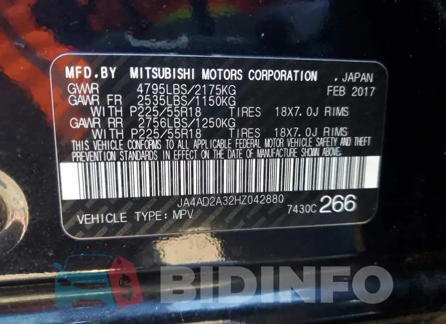 JA4AD2A32HZ042880 Photo# 13