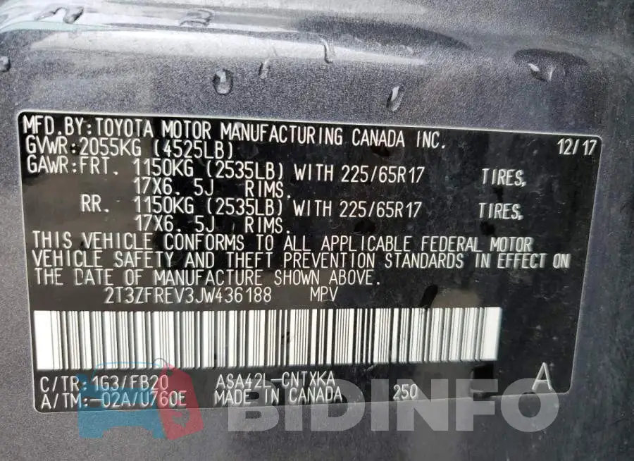 2T3ZFREV3JW436188 Photo# 14