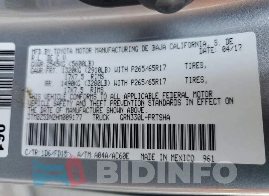3TMBZ5DN2HM009177 Photo# 12