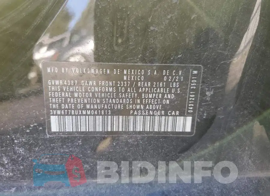 3VW6T7BUXMM041813 Photo# 12