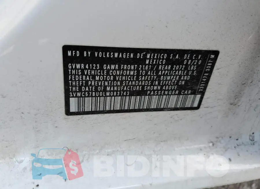 3VWC57BU0LM083743 Photo# 12