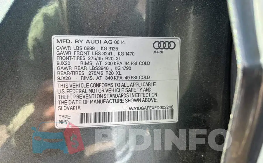 WA1DGAFEXFD003246 Photo# 10