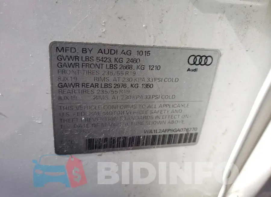 WA1L2AFP9GA076770 Photo# 12