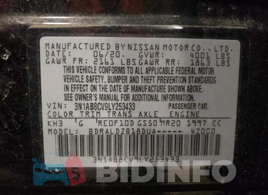 3N1AB8CV9LY253433 Photo# 12