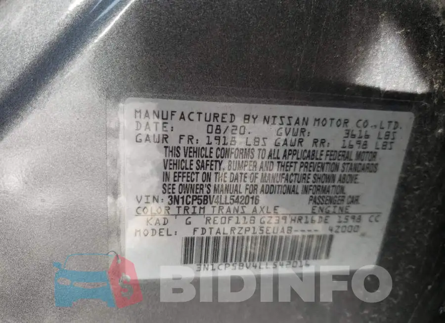 3N1CP5BV4LL542016 Photo# 13